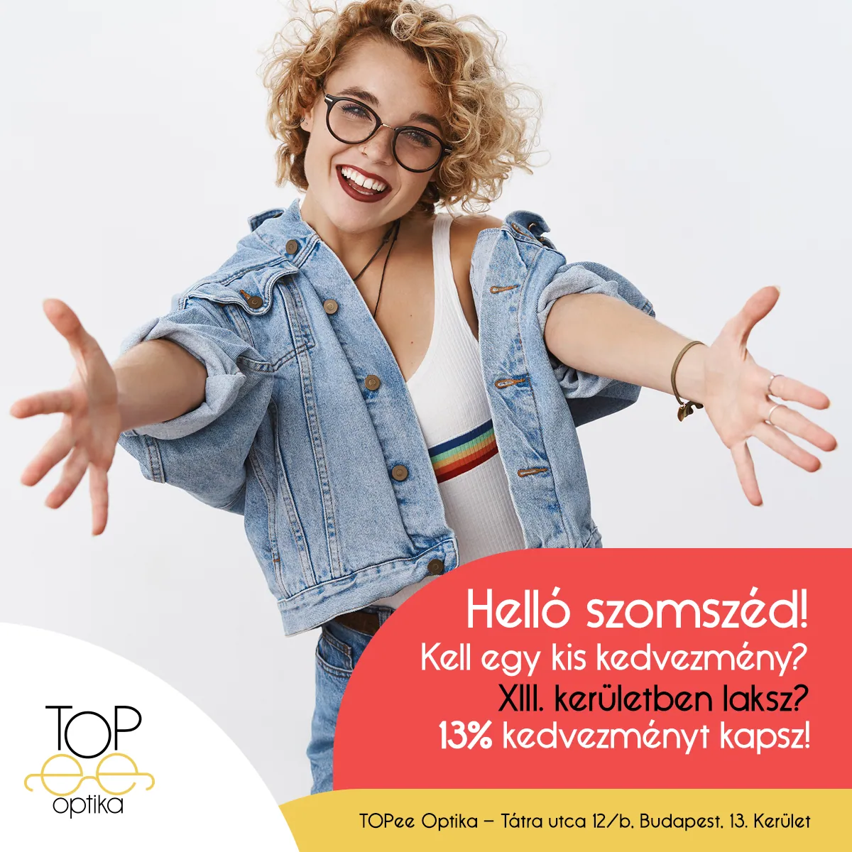 13. kerületben laksz? Szemüveg akció 13% kedvezménnyel – Topee Optika